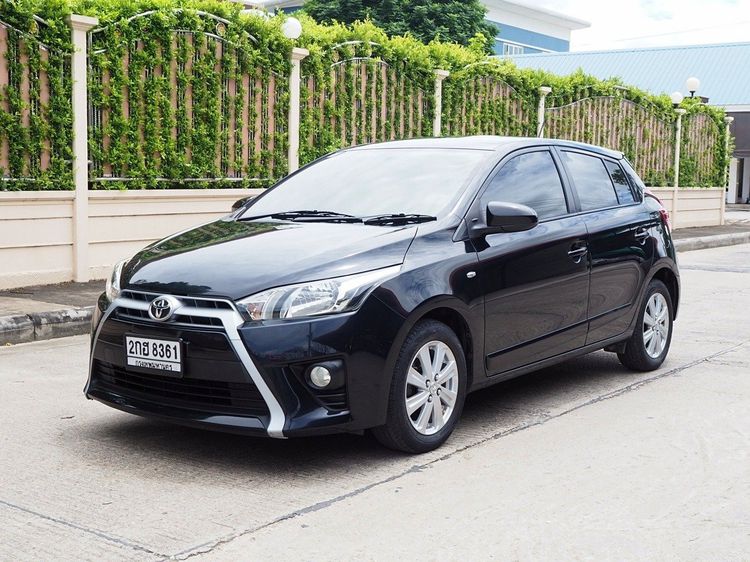Toyota Yaris 2014 1.2 E Sedan เบนซิน ไม่ติดแก๊ส เกียร์อัตโนมัติ ดำ