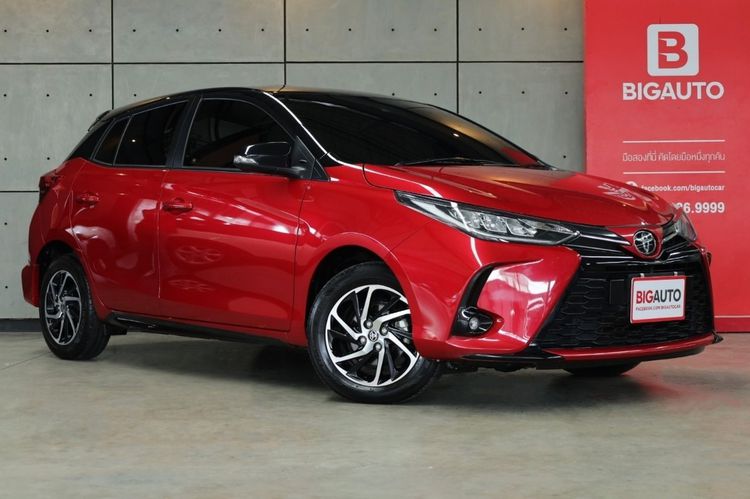 Toyota Yaris 2021 1.2 Sport Premium Sedan เบนซิน ไม่ติดแก๊ส เกียร์อัตโนมัติ แดง