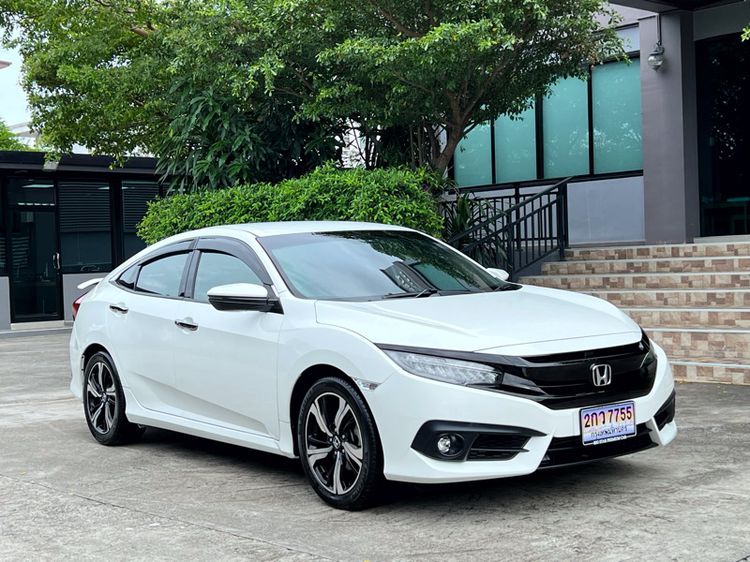 Honda Civic 2018 1.5 Turbo RS Sedan เบนซิน ไม่ติดแก๊ส เกียร์อัตโนมัติ ขาว
