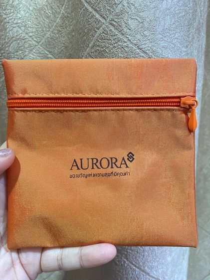 กระเป๋าซิป AURORA สีส้มไหมทอง ไซด์ใหญ่ เล็ก
