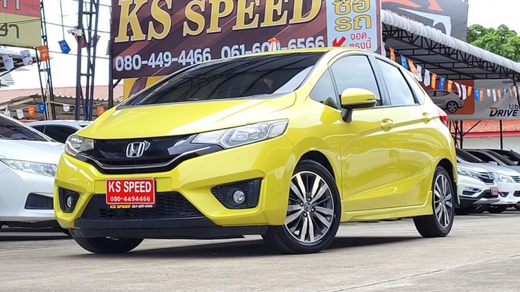 Honda Jazz 2014 1.5 SV i-VTEC Sedan เบนซิน ไม่ติดแก๊ส เกียร์อัตโนมัติ เหลือง