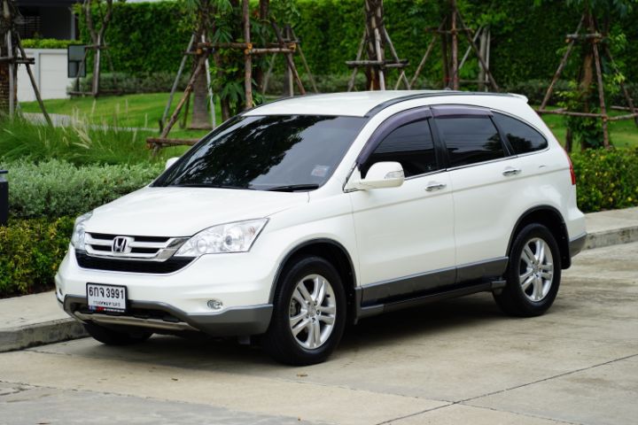 Honda CR-V 2012 2.4 EL 4WD Utility-car เบนซิน ไม่ติดแก๊ส เกียร์อัตโนมัติ ขาว