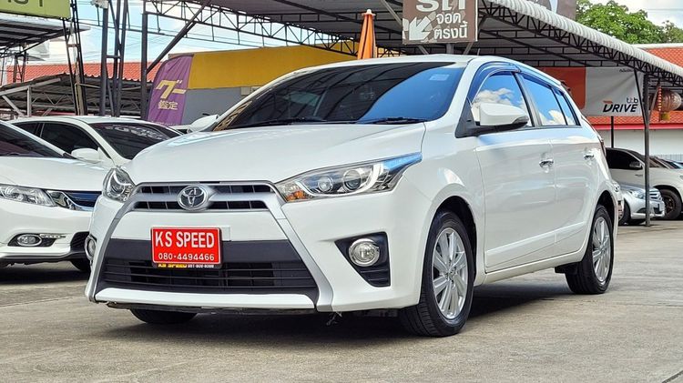 Toyota Yaris 2014 1.5 G Sedan เบนซิน ไม่ติดแก๊ส เกียร์อัตโนมัติ ขาว