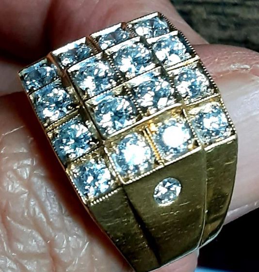 แหวนทอง เพชร18เม็ด สองกะรัตกว่า สวยงามมาก รูปที่ 6