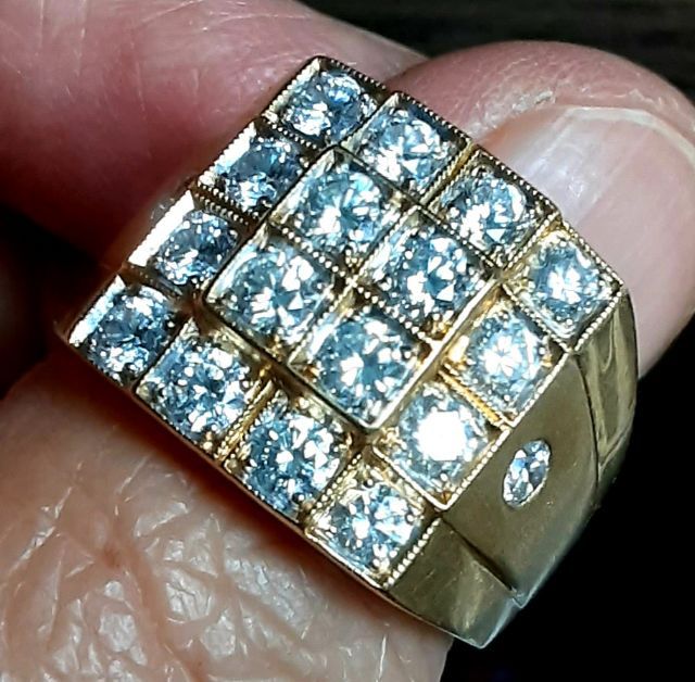 แหวนทอง เพชร18เม็ด สองกะรัตกว่า สวยงามมาก รูปที่ 2