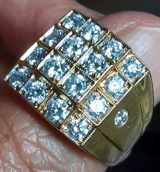 แหวนทอง เพชร18เม็ด สองกะรัตกว่า สวยงามมาก รูปที่ 4