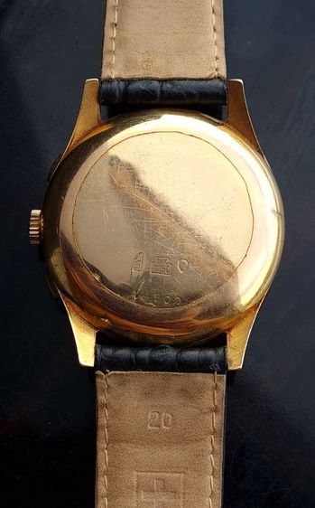 นาฬิกาวินเทจสวิสจับเวลา 2วง ยี่ห้อ TELDA ทำคำแท้ 18K 750 สวยๆ รูปที่ 8