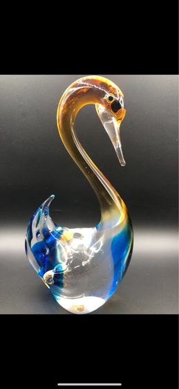 หงส์ และ นก แก้ว งานแก้วเป่างานbrand from Japan set 7 ตัว รูปที่ 4