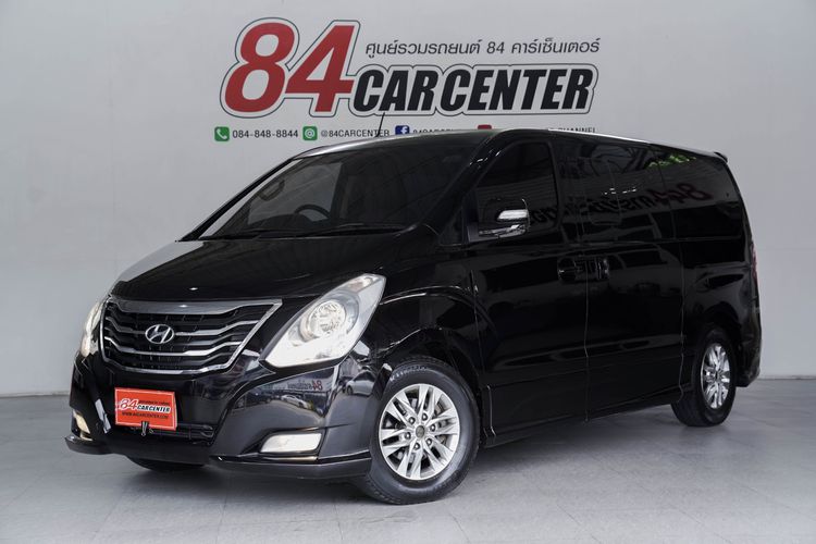 Hyundai H-1  2015 2.5 Deluxe Utility-car ดีเซล ไม่ติดแก๊ส เกียร์อัตโนมัติ ดำ