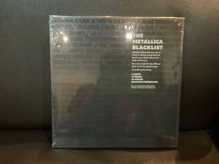 ขายแผ่นเสียงของใหม่ซีล METALLICA BLACKLIST 30th Anniversary Black Album 7LP 180g. 2012 USA