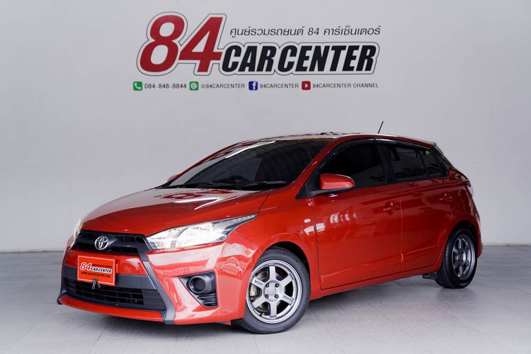 Toyota Yaris 2016 1.2 J Sedan เบนซิน ไม่ติดแก๊ส เกียร์อัตโนมัติ แดง