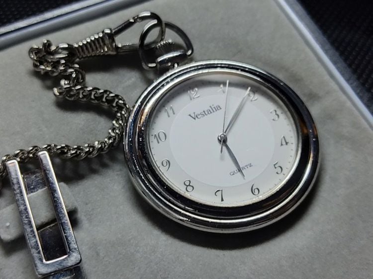นาฬิกาพกเนื้อเงิน vestaria silver 925