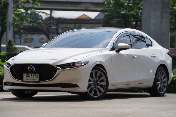 Mazda Mazda3 2020 2.0 S Sports Sedan เบนซิน ไม่ติดแก๊ส เกียร์อัตโนมัติ ขาว