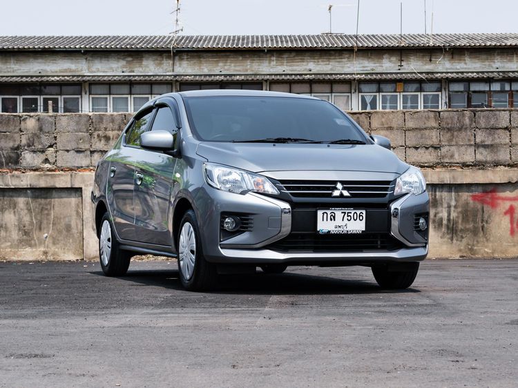 Mitsubishi Attrage 2021 1.2 GLX Sedan เบนซิน ไม่ติดแก๊ส เกียร์อัตโนมัติ เงิน