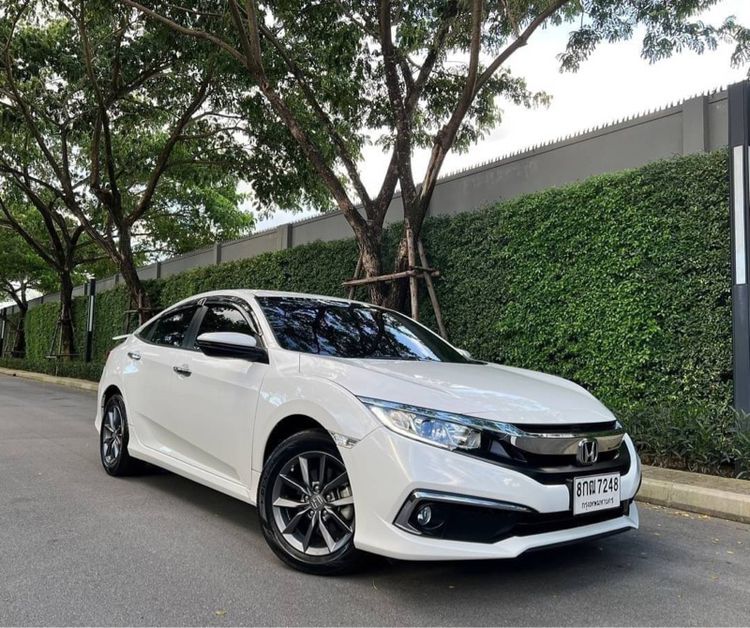 Honda Civic 2019 Sedan เบนซิน ไม่ติดแก๊ส เกียร์อัตโนมัติ ขาว