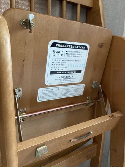 Japan made เก้าอี้เด็ก ไม้แท้ทั้งตัว 🇯🇵 ทำได้ 3 แบบ มือสอง สภาพดี รูปที่ 5
