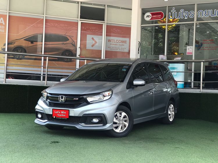 Honda Mobilio 2019 1.5 RS Utility-car เบนซิน ไม่ติดแก๊ส เกียร์อัตโนมัติ เทา