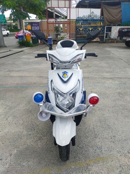 รถมอเตอร์ไซค์ไฟฟ้ารุ่นตรวจการ ทรงclick  สเปค รุ่นล่าสุด ออกแบบมาใช้งานตรวจการโดยเฉพาะ นำเข้าจากประเทศจีน มีเหล็กรอบคันพร้อมสัญญาณไซเรนและไมโ รูปที่ 12