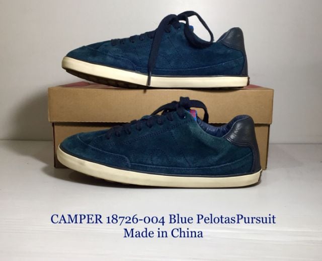รองเท้าผ้าใบ UK 7.5 | EU 41 1/3 | US 8 น้ำเงิน CAMPER Sneakers 41EU(27.0cm) ของแท้ มือ 2 รุ่น Pelotas Pursuit, รองเท้า CAMPER หนังแท้ พื้นเต็มเหมือนใหม่ Genuine and Original ไม่มีตำหนิใดๆ