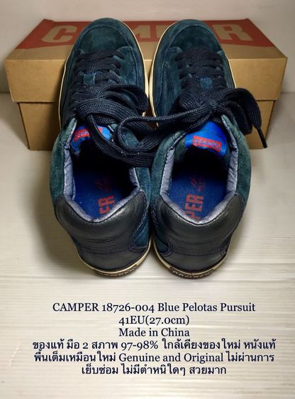 CAMPER Sneakers 41EU(27.0cm) ของแท้ มือ 2 รุ่น Pelotas Pursuit, รองเท้า CAMPER หนังแท้ พื้นเต็มเหมือนใหม่ Genuine and Original ไม่มีตำหนิใดๆ รูปที่ 12