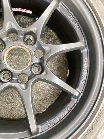 ล้อ Forged RAYS แท้ รุ่นยอดฮิต CE28 Volk Racing รุ่นสีดำด้าน มือสอง 15 นิ้ว ล้อปี 2008 4 รู 100 ยาง 195 55 15 รูปที่ 15