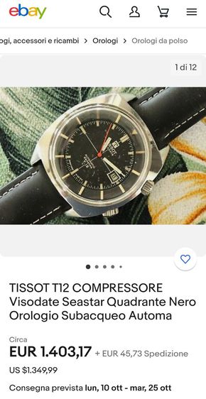 Tissot Visodate Seastar T.12 หายากมาก ราคาเบาๆครับ รูปที่ 15