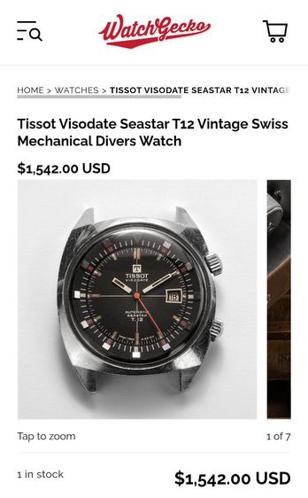 Tissot Visodate Seastar T.12 หายากมาก ราคาเบาๆครับ รูปที่ 16