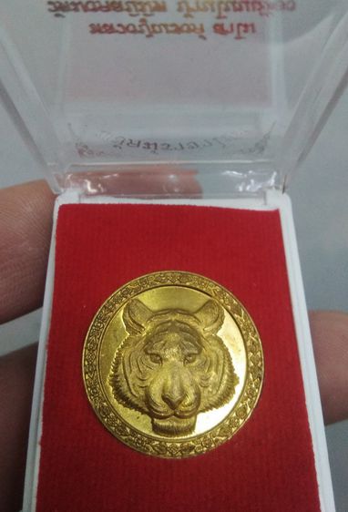 75587-เหรียญหน้าเสือ หลวงปู่ณรงค์ สาโม วัดมงคลนิมตบ้านโนนเมือง อ.พยัคฆ์ภูมิพิสัย จ.มหาสารคาม เนื้อทองทิพย์ ปี ๒๕๖๒ รูปที่ 10