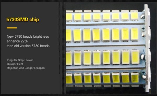 หลอดไฟ LED FOXANON ทรงข้าวโพด 10 วัตต์ ขั้วเกลียว E27 Chip ปรับปรุงใหม่ ใช้ได้นานขึ้น รูปที่ 4