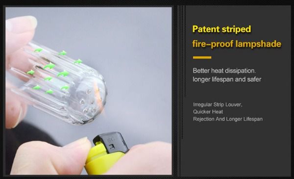 หลอดไฟ LED ทรงข้าวโพด 10 วัตต์ ขั้วเกลียว E27 Chip ปรับปรุงใหม่ ใช้ได้นานขึ้น รูปที่ 5