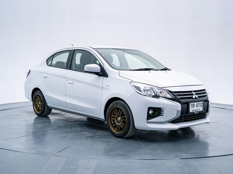 Mitsubishi Attrage 2020 1.2 GLX Sedan เบนซิน ไม่ติดแก๊ส เกียร์อัตโนมัติ ขาว