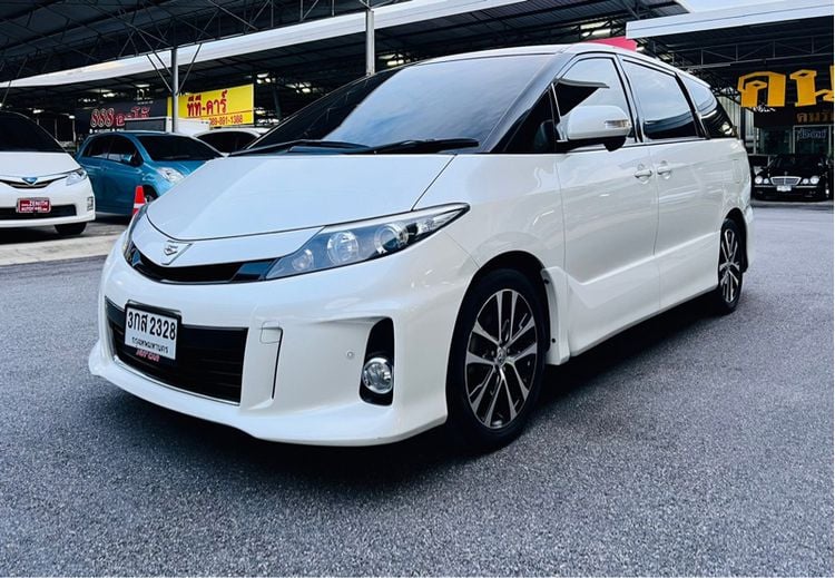Toyota Estima 2014 2.4 Aeras Van เบนซิน ไม่ติดแก๊ส เกียร์อัตโนมัติ ขาว รูปที่ 3