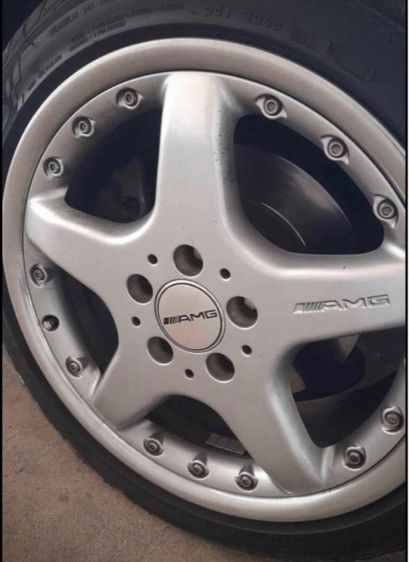 ฝาดุมล้อ Benz AMG Metallic Grey สีเทาเมทัลลิก ขนาดมาตรฐาน 7.5 เซนติเมตร และ สีStainless สีดำ ใส่ได้ทั้งล้อ AMG รูปที่ 5