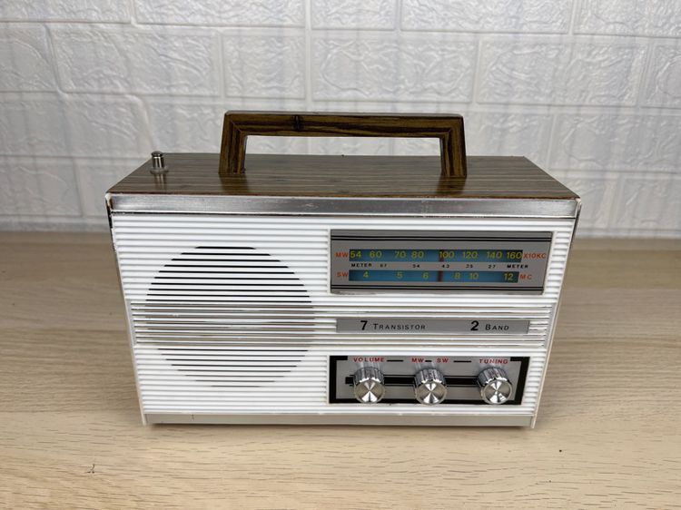 วิทยุทรานซิสเตอร์วินเทจ AM-SW ยุค 70 รูปที่ 2