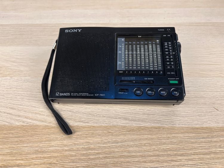 Sony ICF-7601 วิทยุวินเทจพกพา FM-AM-SW ความไวสูง ผลิตพ.ศ. 2530 รูปที่ 1