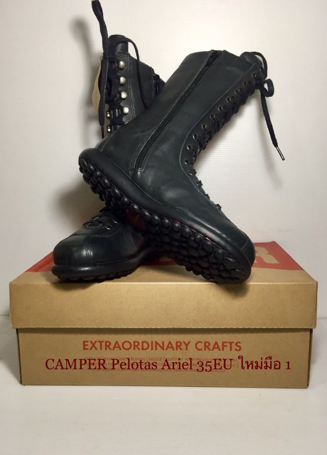 CAMPER Boots 35EU(22.7cm) ของแท้ ใหม่มือ 1 รุ่น Pelotas Ariel, รองเท้าบู้ท CAMPER หนังแท้ ของใหม่ ป้ายโลโก้แตก โลโก้ส้นเท้าเก็บซ่อมอย่างดี รูปที่ 8