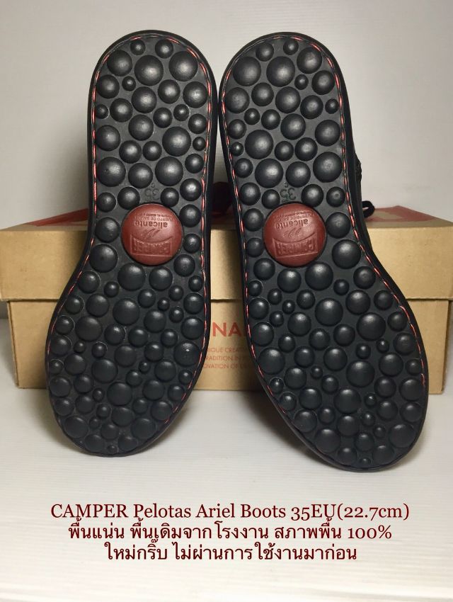 CAMPER Boots 35EU(22.7cm) ของแท้ ใหม่มือ 1 รุ่น Pelotas Ariel, รองเท้าบู้ท CAMPER หนังแท้ ของใหม่ ป้ายโลโก้แตก โลโก้ส้นเท้าเก็บซ่อมอย่างดี รูปที่ 10