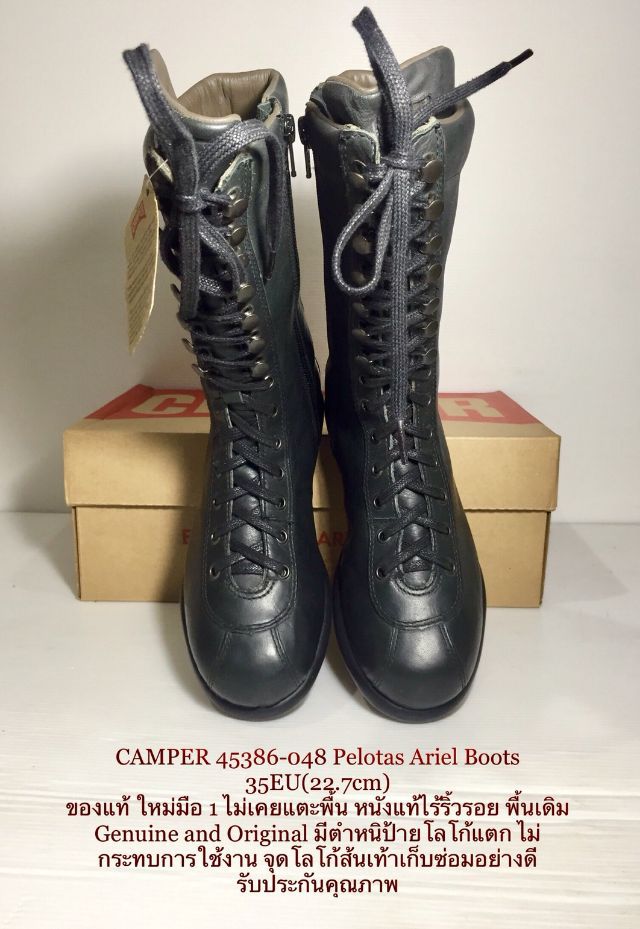 CAMPER Boots 35EU(22.7cm) ของแท้ ใหม่มือ 1 รุ่น Pelotas Ariel, รองเท้าบู้ท CAMPER หนังแท้ ของใหม่ ป้ายโลโก้แตก โลโก้ส้นเท้าเก็บซ่อมอย่างดี รูปที่ 4