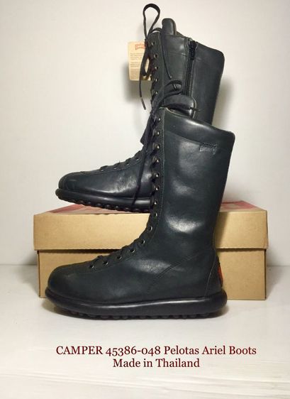 CAMPER Boots 35EU(22.7cm) ของแท้ ใหม่มือ 1 รุ่น Pelotas Ariel, รองเท้าบู้ท CAMPER หนังแท้ ของใหม่ ป้ายโลโก้แตก โลโก้ส้นเท้าเก็บซ่อมอย่างดี รูปที่ 17