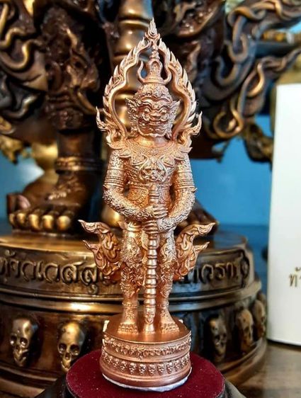 ท้าวเวสสุวรรณ วัดป่าภูก้อน ขนาดตั้งโต๊ะหรือวางหน้ารถ สูง8.5เซ็นติเมตร งานสวย ละเอียด รูปที่ 17