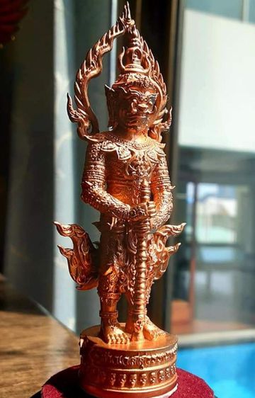 ท้าวเวสสุวรรณ วัดป่าภูก้อน ขนาดตั้งโต๊ะหรือวางหน้ารถ สูง8.5เซ็นติเมตร งานสวย ละเอียด รูปที่ 7