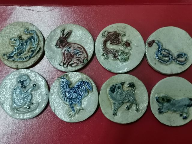 (บ.115) ปี้กระเบื้องงานเก่า 12 นักษัตร รูปที่ 4