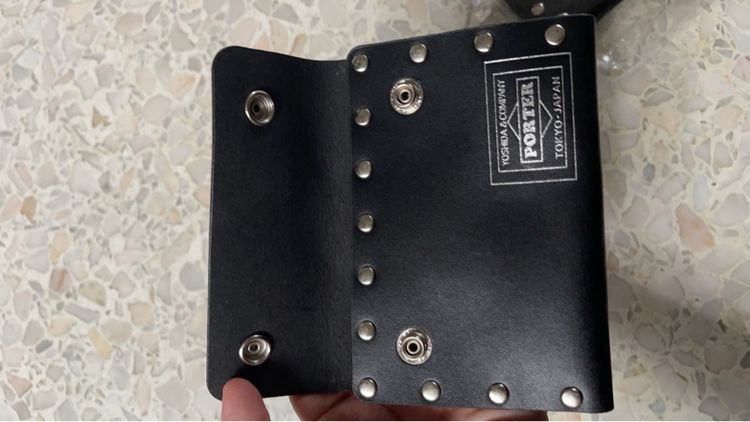 porter wallet black leather รูปที่ 6
