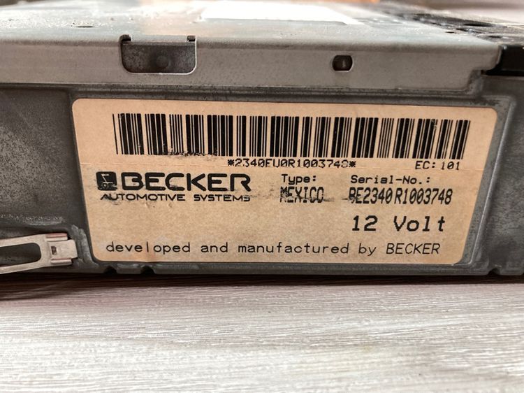 BECKER Benz คลื่นไทย รุ่น Mexico สามารถต่อตู้ CD วิทยุติดรถรถBenz ถอดจากรถออกศูนย์ Benz Thailand รูปที่ 4
