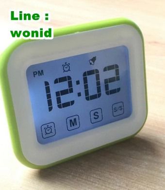 นาฬิกาจับเวลาหน้าจอสัมผัส บอกเวลาและปลุก จับเวลา เดินหน้าถอยหลังได้  Touch screen digital  timer alarm clock up down count รูปที่ 6