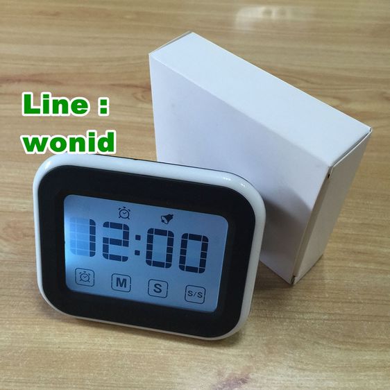 นาฬิกาจับเวลาหน้าจอสัมผัส บอกเวลาและปลุก จับเวลา เดินหน้าถอยหลังได้  Touch screen digital  timer alarm clock up down count รูปที่ 8