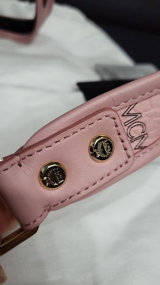 MCM Pink Mini Stark Backpack รูปที่ 6