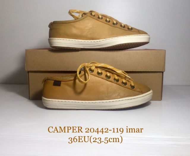 CAMPER Sneakers 36EU(23.5cm) ของแท้ มือ 2 รุ่น imar, รองเท้า CAMPER หนังแท้ พื้นเต็มเหมือนใหม่ ไม่มีรอยขีดข่วนใดๆ มีตำหนิเล็กน้อย ไม่เสียหาย รูปที่ 15