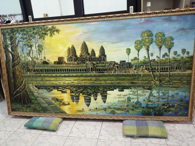 ภาพวาดสีอะคริลิคสวยอายุกว่า30ปี