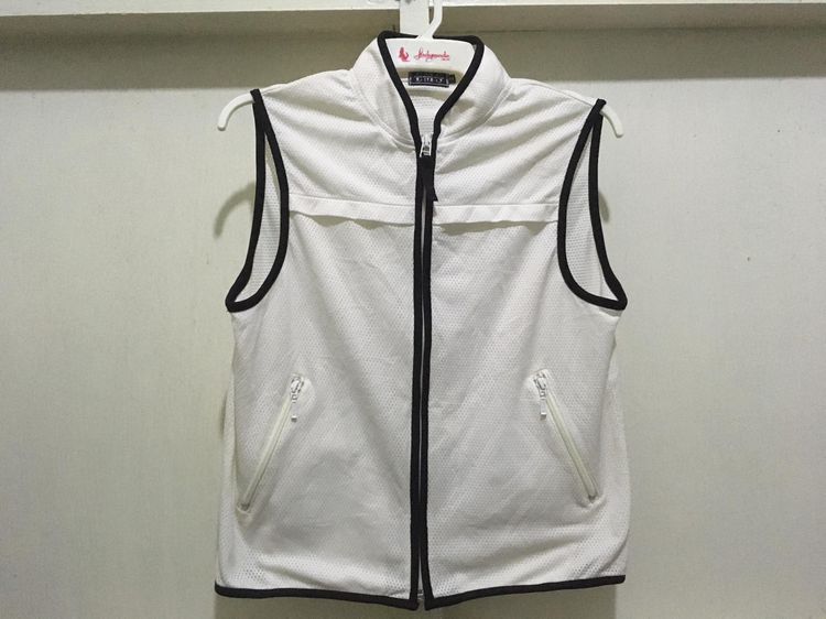 เสื้อแจ็คเก็ตแขนกุด (เสื้อกั๊ก) แบรนด์ EMS สีขาว